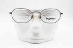 Byblos 625 3166 Vintage Octagonal frame eyeglass deep metallic brown, Made in italy 90s, New Old Stock