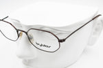 Byblos 625 3166 Vintage Octagonal frame eyeglass deep metallic brown, Made in italy 90s, New Old Stock