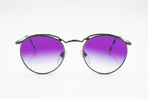 Beau Monde mod. Chelsea rare collectable sunglasses, round over rims violet gradient lenses, New Old Stock