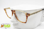 STEPSTAR Collection USA elegant frame glasses, Tortoise acetate support chiseled arms, Vintage 1970s New OLd Stock