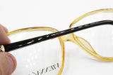 Viennaline Optyl Vintage 80s oversize squared frame, Yellow and dappled, New Old Stock 1980s