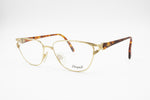 Chagall by Visibilia LL 2041 designer modern eyeglass frame gold brown tortoise, uncommon design, New Old Stock