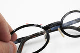 Killer Loop mod. Inner Self K 0623 Round metal frame eyeglass, wedge rims, Deep metallized glaze blue, New Old Stock