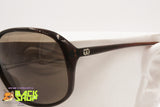 MORWEN mod. Fromula Italian Sunglasses oversize women diva style, Brown acetate, New Old Stock