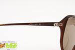 MORWEN mod. Fromula Italian Sunglasses oversize women diva style, Brown acetate, New Old Stock