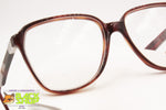 GRIFFI Made in Italy Vintage 70s men monsieur glasses frame, Brown acetate & Gray underlined rims, New Old Stock