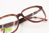 GRIFFI Made in Italy Vintage 70s men monsieur glasses frame, Brown acetate & Gray underlined rims, New Old Stock