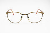 Cavin Klein CK 3065 Made in Japan frame Brass aged effect 90s unisex, chiseled details, New Old Stock