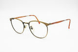 Cavin Klein CK 3065 Made in Japan frame Brass aged effect 90s unisex, chiseled details, New Old Stock