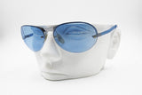 Emporio Armani 207-S 1306 Sunglasses blue lenses, rimless screwed lenses, New Old Stock