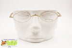ZIP+HOMME Z-0054 Micro round frame glasses, Hand made in Japan chiseled end pieces, New Old Stock