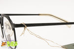 Jean Paul Gaultier Junior JPG 57-0171 Vintage eyewear frame matte black metal, New Old Stock