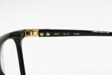 LUNETTES CASCIO Vintage 80s black frame, Women large eye wire 55[]18, New Old Stock