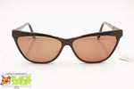 LINEA DONNA Grace mod. 011 Vintage women sunglasses brown plaid acetate, cat eye enlarge, New Old Stock