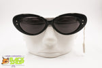 Vintage 80s NOS CONCERT 435 N Oval classic black cat eye sunglasses, New Old Stock