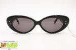 Vintage 80s NOS CONCERT 435 N Oval classic black cat eye sunglasses, New Old Stock