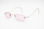 Hipster Sunglasses Pink lenses & frame little spectacles, FORNARINA mod. Peggy 85, Deadstock New