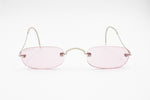 Hipster Sunglasses Pink lenses & frame little spectacles, FORNARINA mod. Peggy 85, Deadstock New