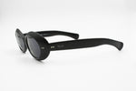 Blue Bay by Safilo Oval cat eye sunglasses, Black acetate, Kurt Cobain style, New Old Stock 1990s