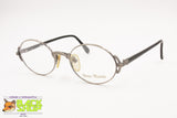 BEAU MONDE mod. Norwich Oval luxury eyewear frame lateral deco, Metal lover stempunk, New Old Stock