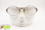 BEAU MONDE mod. Norwich Oval luxury eyewear frame lateral deco, Metal lover stempunk, New Old Stock