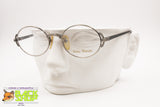 BEAU MONDE mod. Norwich Oval luxury eyewear frame lateral deco, Metal lover stempunk, New Old Stock