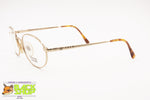 Vintage oval golden frame chiseled NAZARENO GABRIELLI, 53[]22 135, Vintage italian glasses, New Old Stock