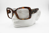 CHRISTIAN DIOR Couture 1 58352 Sunglasses frame Havana brown, Big logo temples with strass, New Old Stock