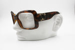 CHRISTIAN DIOR Couture 1 58352 Sunglasses frame Havana brown, Big logo temples with strass, New Old Stock