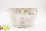 VEGA Vintage eyeglass rimless full lenses, octagonal perfect lenses pale, New Old Stock 1980s