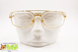 BOZZINI High class golden aviator frame, men vintage 1970s rare eyeglass, New Old Stock 70s