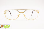BOZZINI High class golden aviator frame, men vintage 1970s rare eyeglass, New Old Stock 70s