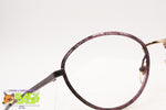 Oval eyeglass frame women ladies mimetic violet colored, Frame made in Italy, New Old Stock