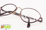 Oval eyeglass frame women ladies mimetic violet colored, Frame made in Italy, New Old Stock