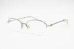 VALENTINO VAL 5350 LS4 Vintage women frame eyeglass, Stainless Steel Half Rimmed Nylor, New Old Stock