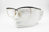 LAURA BIAGIOTTI mod. V 103 Women Vintage frame glasses, Golden & double black, New Old Stock