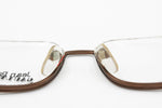 Jean Paul Gaultier JPG 55 - 7161 Vintage eyewear frame squared lenses, reverse frame bronze metallized, New Old Stock