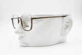 Jean Paul Gaultier JPG 55 - 7161 Vintage eyewear frame squared lenses, reverse frame bronze metallized, New Old Stock