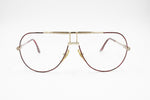 ALAIN DELON Mod. Sirius, Big aviator frame glasses Red & Black dappled, Golden frame, Deadstock 80s