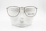 MARCOLIN Vintage square eyeglass frame, Animalier rims and blonde dappled arms, New Old Stock 1990s