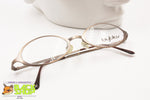 Byblos 691 3322 S Slim metal eyeglasses frame pale metallic color, Little oval rims, New Old Stock 1990s