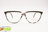 ANNABELLA Italian vintage cat eye women frame, Zebra black & White acetate, New Old Stock 1980s