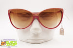 Vintage Red & Striped cat eye Sunglasses by LUCIEN mod. 4339, New Old Stock 1970s