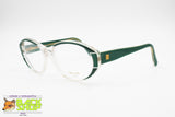 ENRICA MASSEI Made in Italy women cat eye frame eyeglasses, Crear & Green, New Old Stock