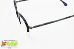 ROBERT LA ROCHE Vienne Vintage semi-round frame, Half rimmed blue black cellulose, New Old Stock