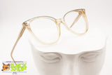 GREENSYSTEM 1970s caramel acetate frame eyeglasses, lined eyebrows, New Old Stock 1970s