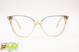 GREENSYSTEM 1970s caramel acetate frame eyeglasses, lined eyebrows, New Old Stock 1970s