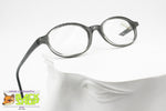 FOVES Italian brand eyeglass, Oval rims charcoal gray acetate, smart casual model, New Old Stock 1980s