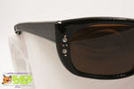 NILSOL Italy authentic 1950s sunglasses cat eye black strass front adorned, New Old Stock 1950s