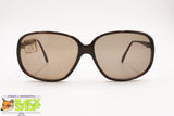 MORWEN mod. Fromula Italian Sunglasses oversize women diva style, Brown acetate, New Old Stock